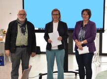 Dieter Paeßens (SkF), Petra van Bergen (Diakonie im Kirchenkreis Kleve), Rita Fergen (Caritasverband Kleve)